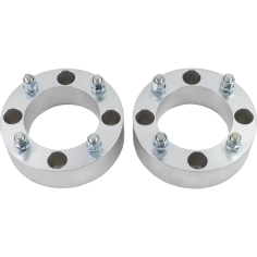 Wheel Spacers With Studs Silver