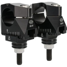 Adj Handlebar Risers Black