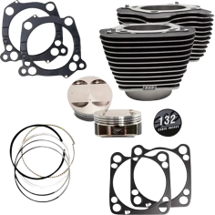 Big Bore Cylinder Kit Highlighted Fins, Wrinkle Black