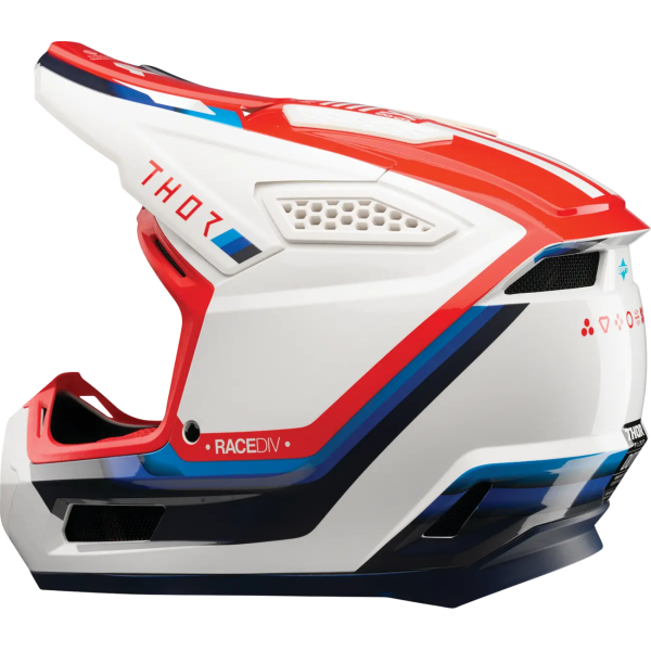 Helmet Fleet Defy Wh-rd-bl Xs White, Red, Blue