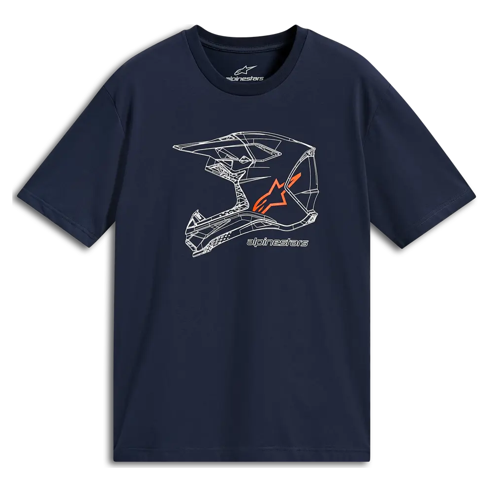 Mx Helmet Csf T-shirt Blue