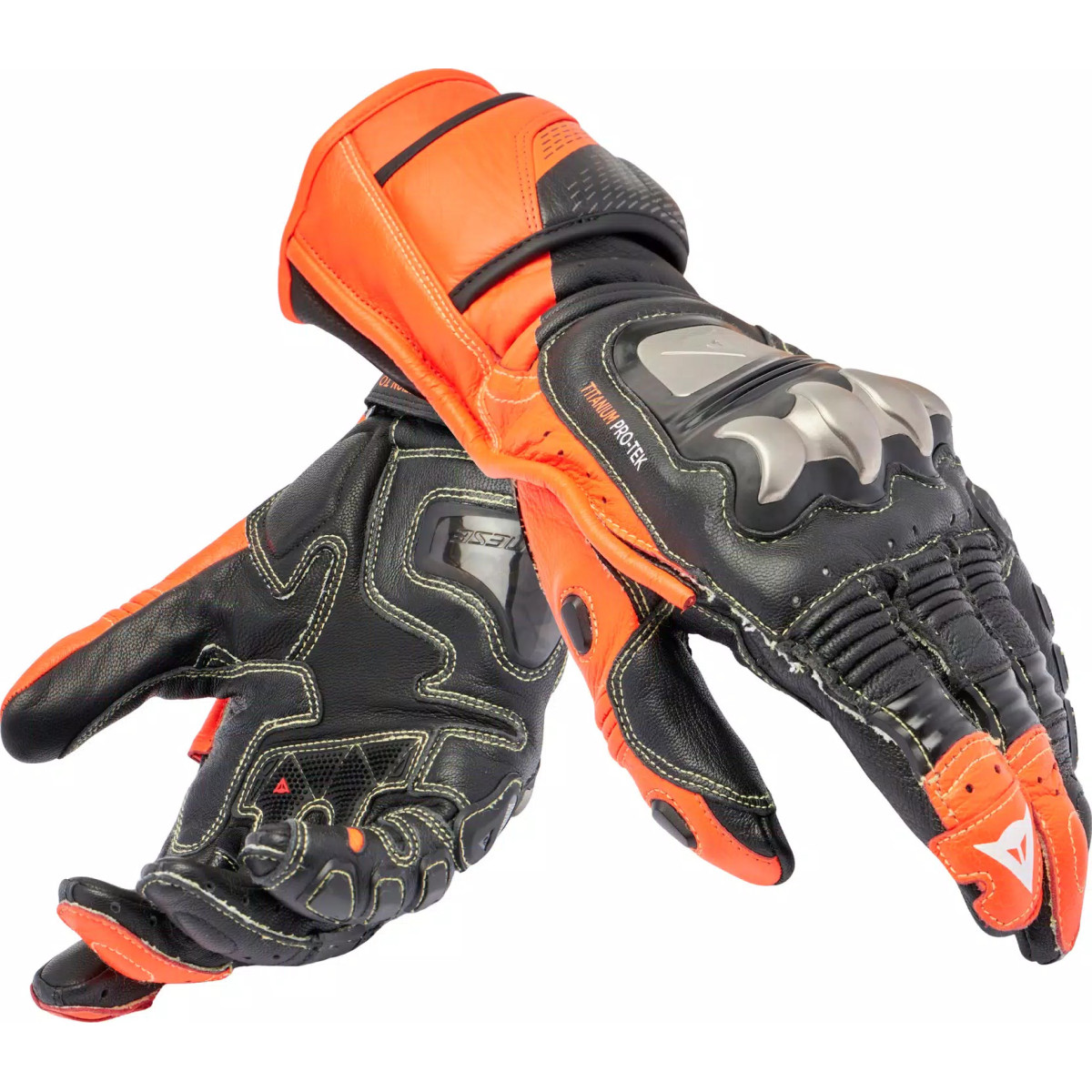 FULL METAL 7 - MEN'S MOTORCYCLE RACING LEATHER GLOVES