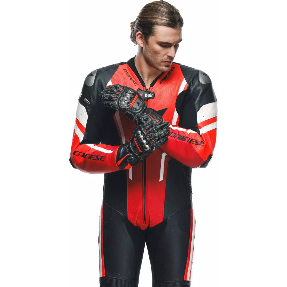 MISANO 3 D-AIR® - MEN'S 1-PIECE MOTORCYCLE PERFORATED LEATHER SUIT WITH AIRBAG