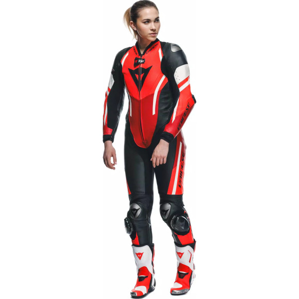 MISANO 3 D-AIR® - WOMEN'S 1-PIECE MOTORCYCLE PERFORATED LEATHER SUIT WITH AIRBAG