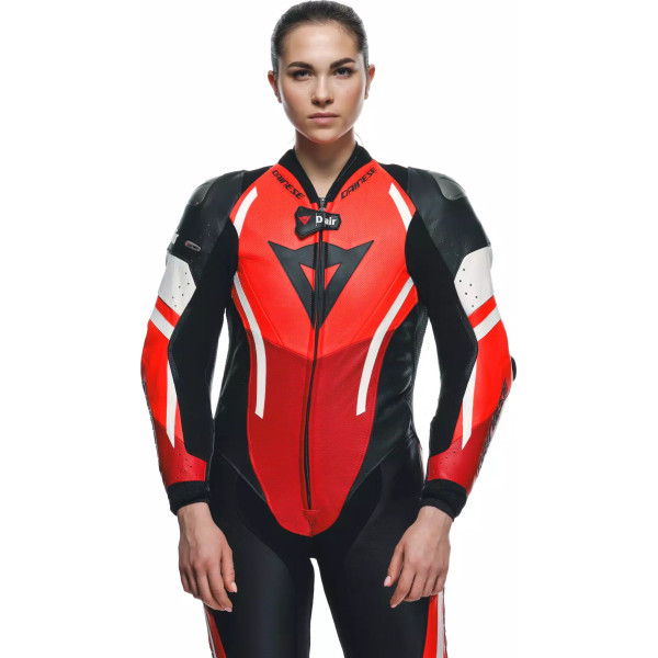MISANO 3 D-AIR® - WOMEN'S 1-PIECE MOTORCYCLE PERFORATED LEATHER SUIT WITH AIRBAG