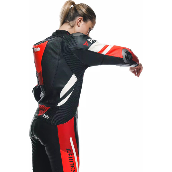 MISANO 3 D-AIR® - WOMEN'S 1-PIECE MOTORCYCLE PERFORATED LEATHER SUIT WITH AIRBAG