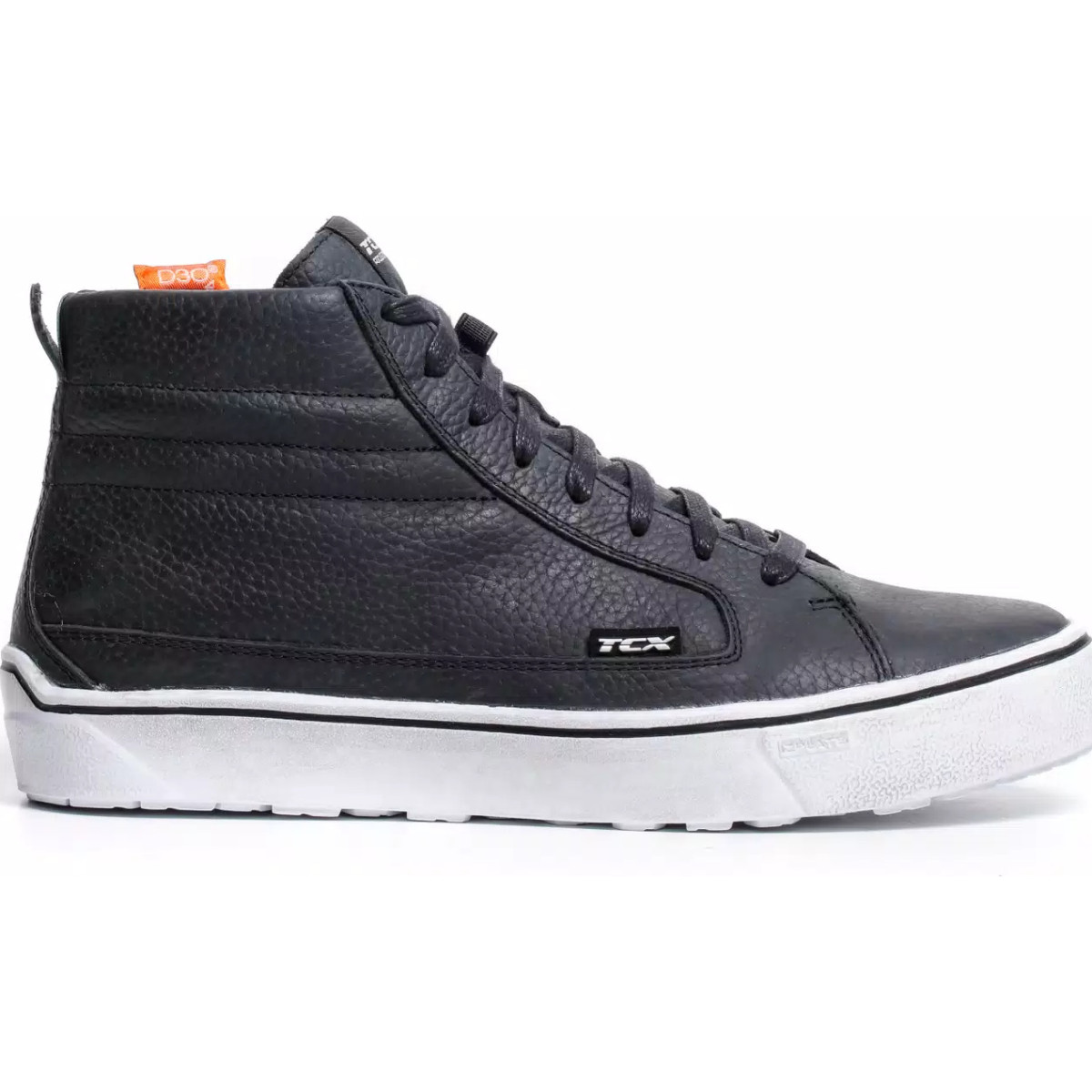STREET 3 WP MEN'S WATERPROOF MOTORCYCLE SHOES - BLACK/BLACK/WHITE
