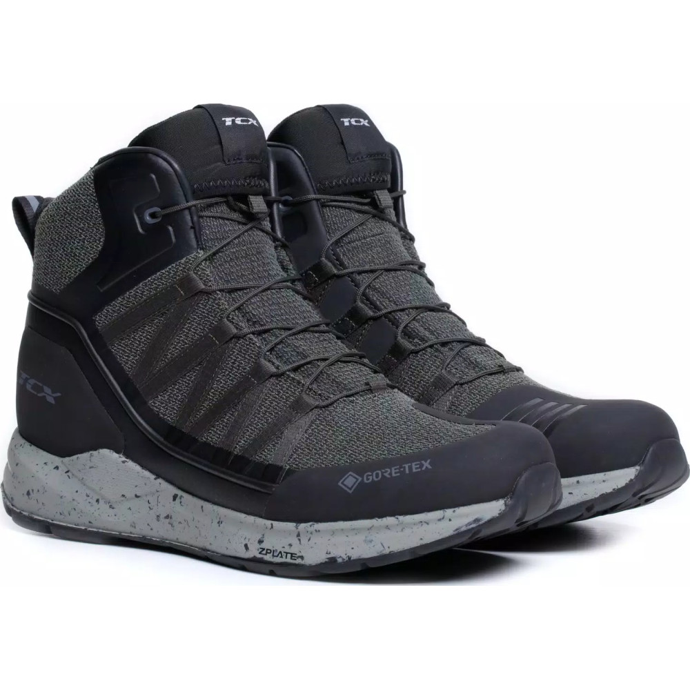 SPEEDTREK GORE-TEX® MOTORCYCLE SHOES MEN - GREEN/GREY
