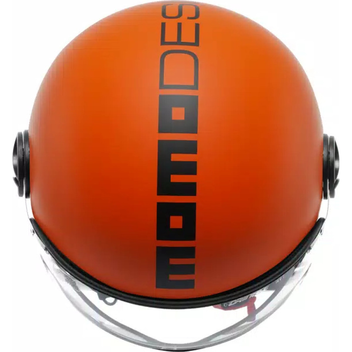 MOMODESIGN FGTR CLASSIC MATT ORANGE / BLACK - JET HELMET WITH VISOR E2206