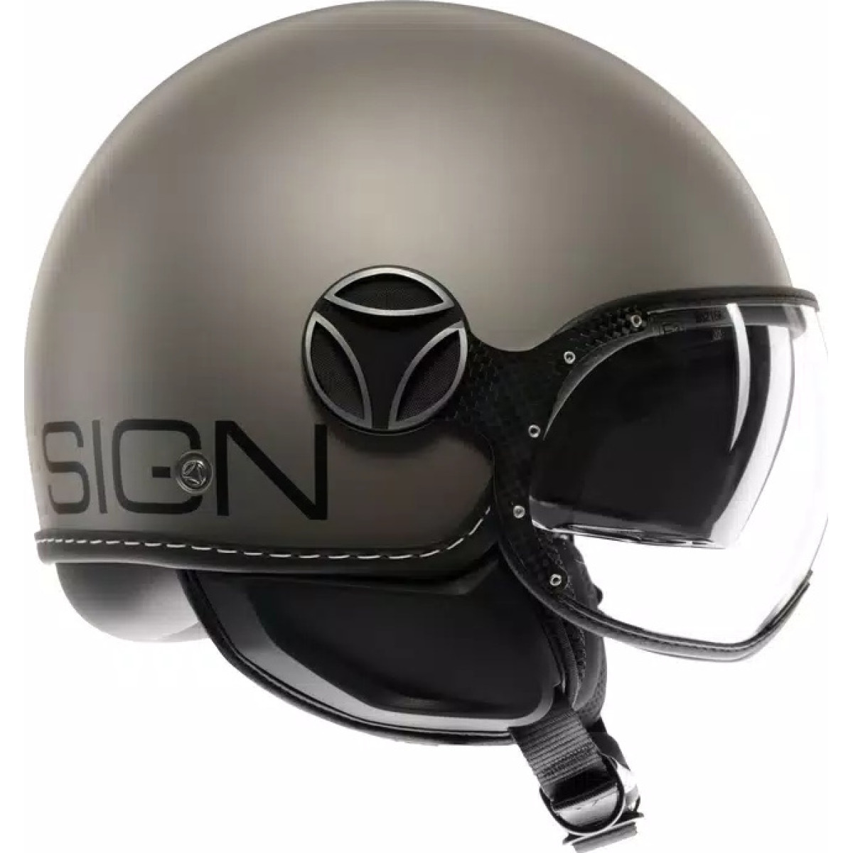 MOMODESIGN FGTR EVO MATT TITANIUM FROST / BLACK - JET HELMET WITH DUAL VISOR E2206