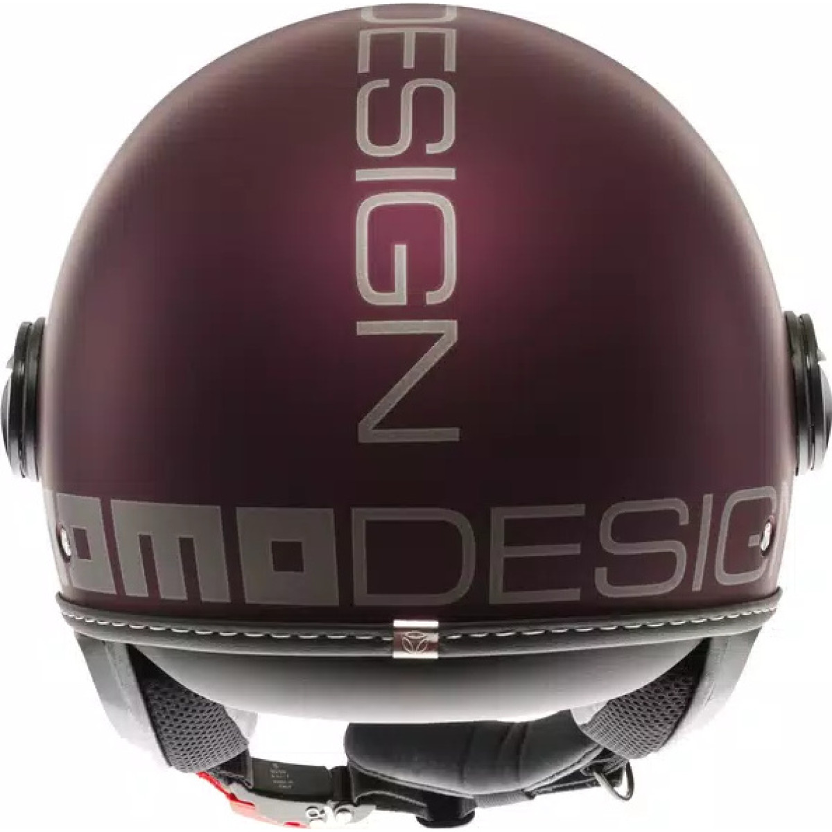 MOMODESIGN FGTR EVO MATT AMARENA / SILVER - JET HELMET WITH DUAL VISOR E2206