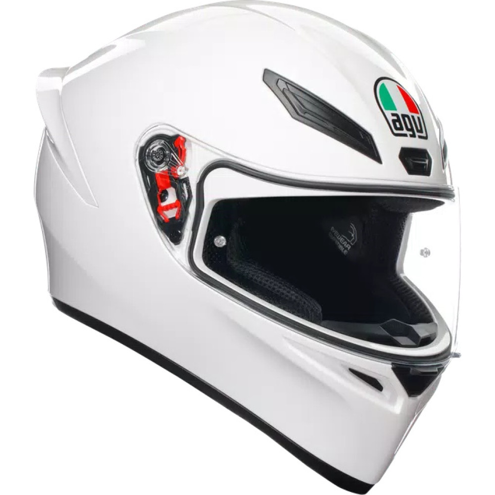 K1 S WHITE - MOTORBIKE FULL FACE HELMET E2206