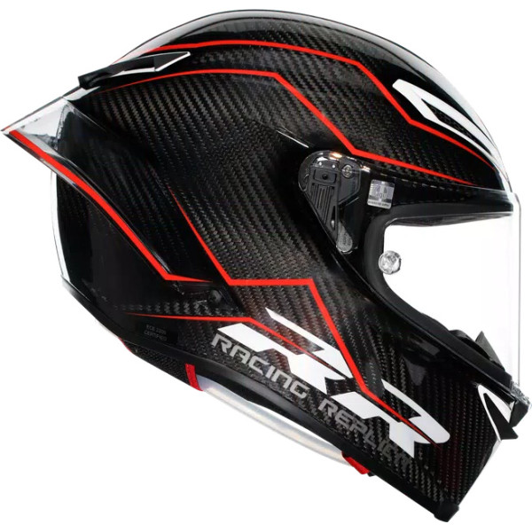 PISTA GP RR PERFORMANTE CARBON/RED - MOTORBIKE FULL FACE HELMET E2206 DOT