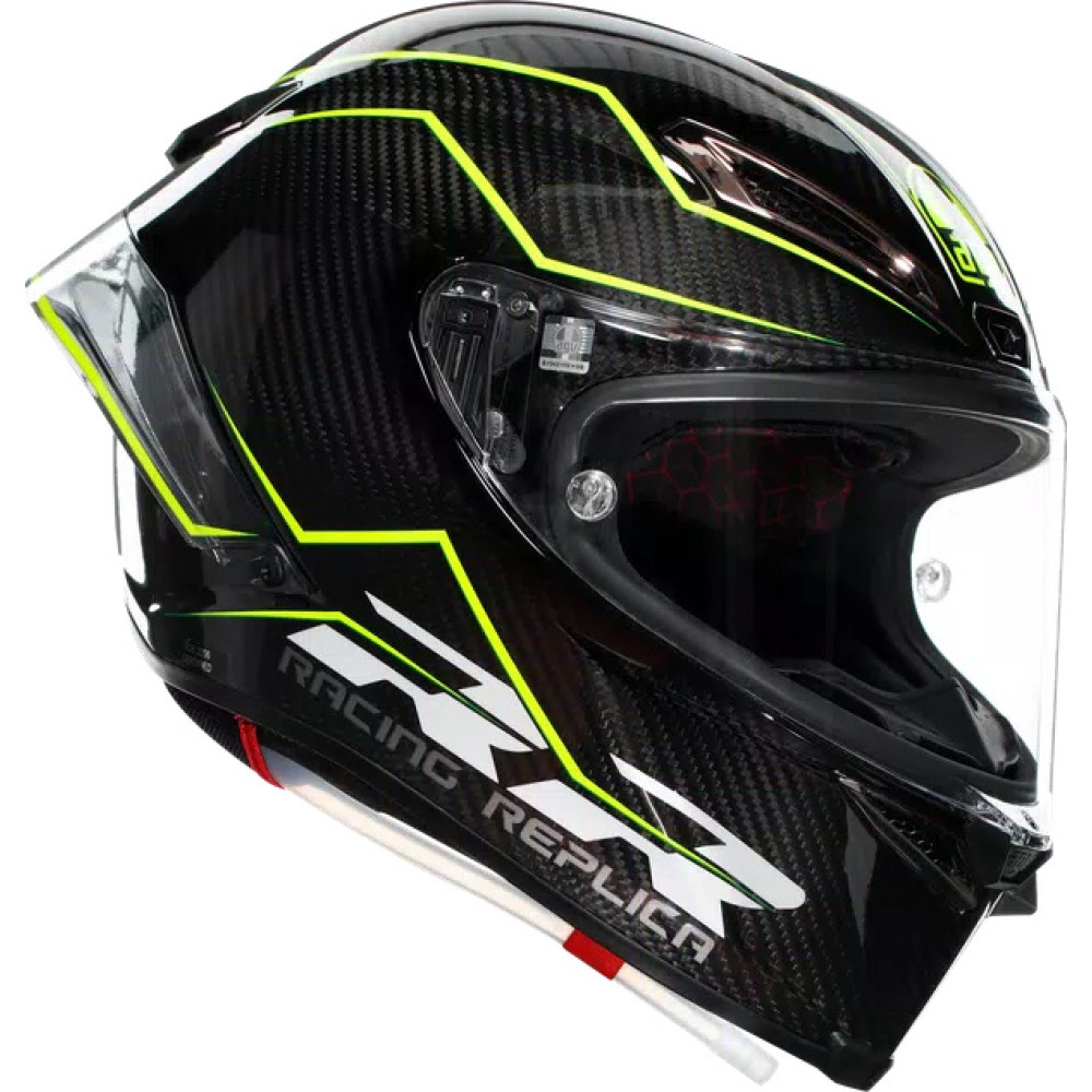 PISTA GP RR PERFORMANTE CARBON/LIME - MOTORBIKE FULL FACE HELMET E2206 DOT
