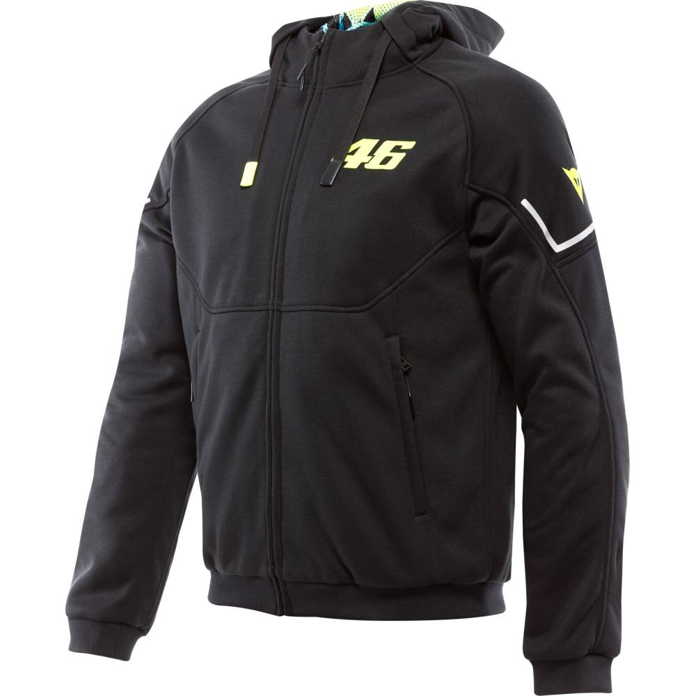 Vr46 Hoodie Full Zip - Men's Protective Motorcycle Hoodie