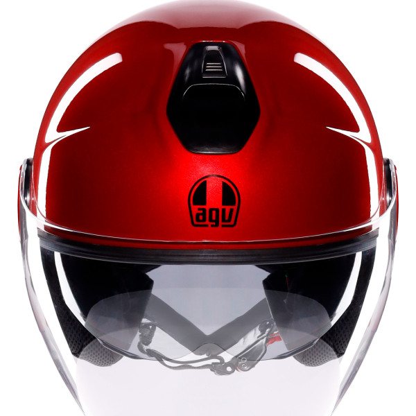 Eteres Mono Corsa Red - Motorbike Open Face Helmet E2206