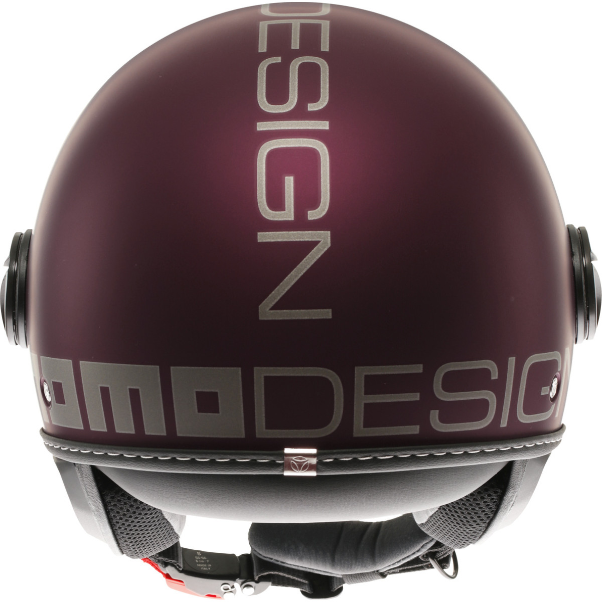 Momodesign Fgtr EVO Matt Amarena / Silver - Jet Helmet With Dual Visor E2206