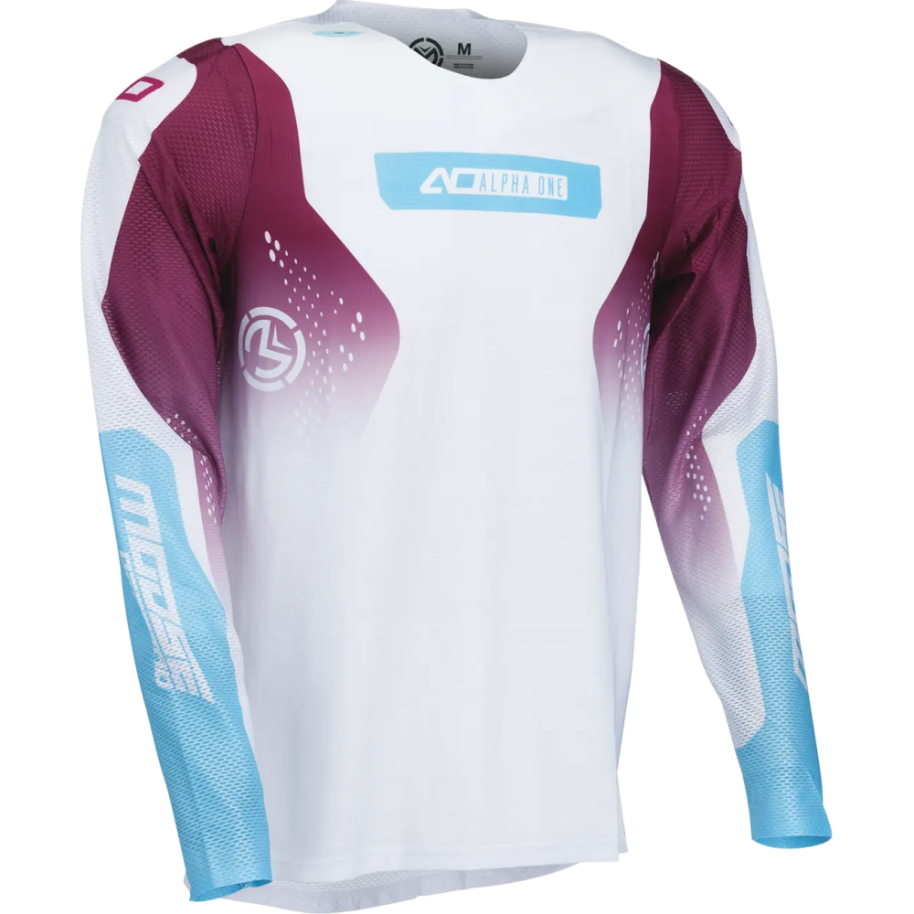 Alpha One Jersey White, Purple