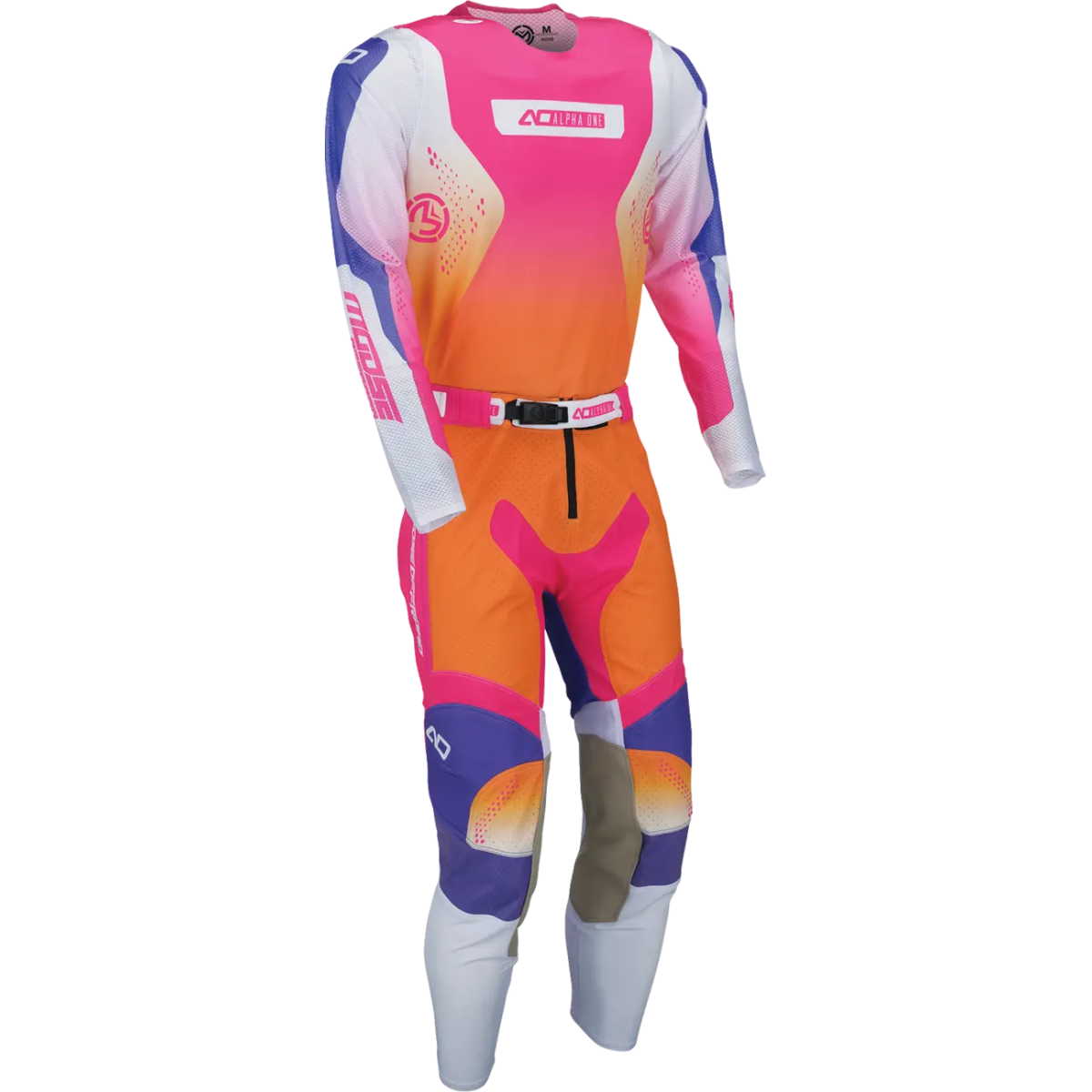Alpha One Pants White, Orange, Purple
