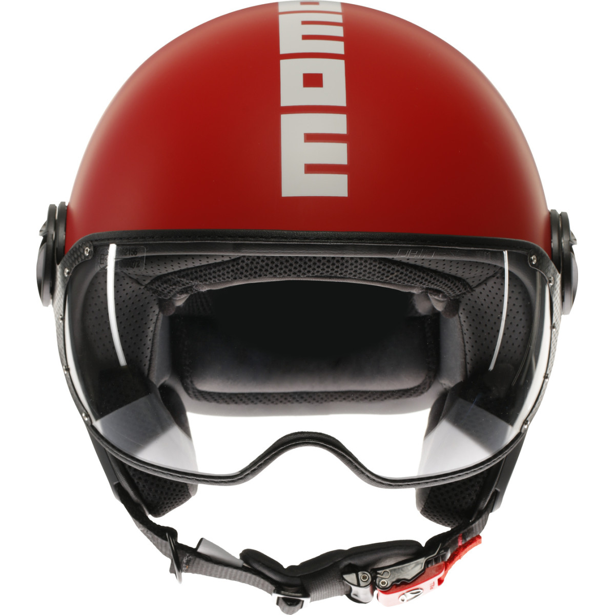 Momodesign Fgtr Classic Candy Matt Red / White - Jet Helmet With Visor E2206
