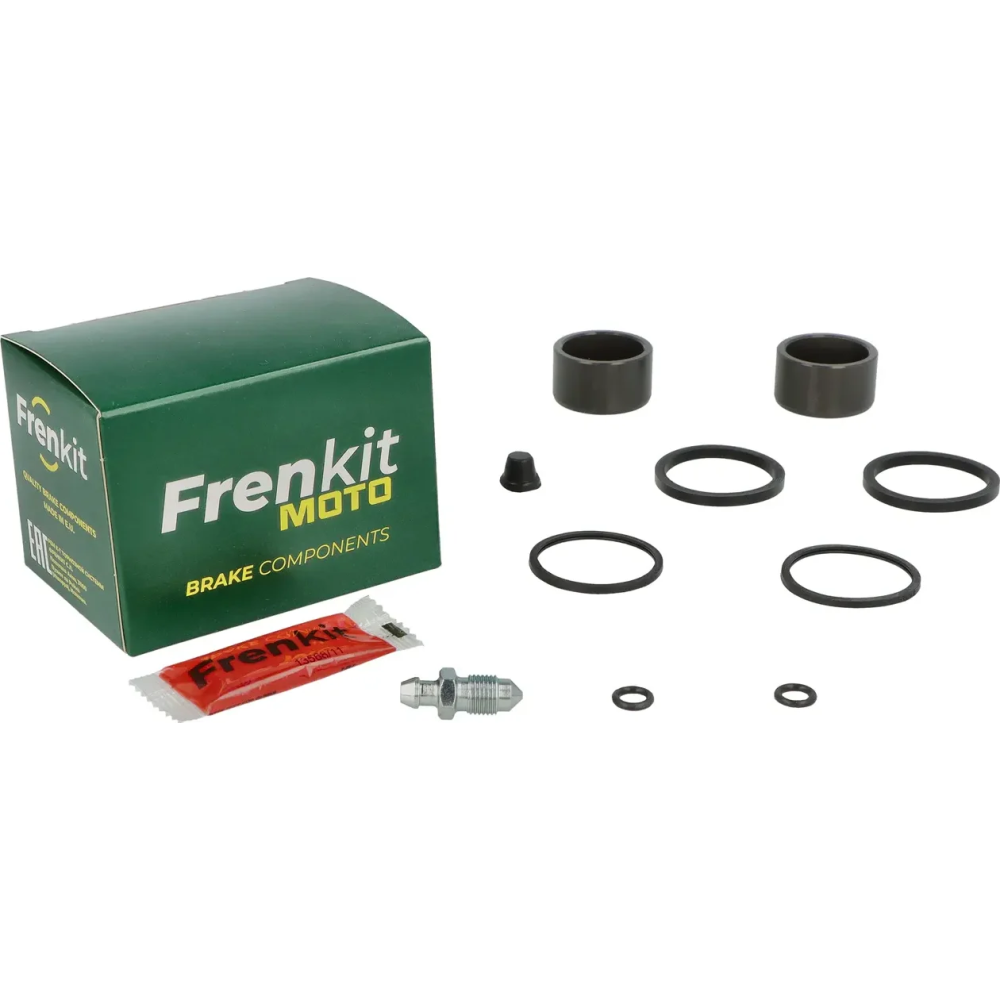 Caliper Repair Kit + Piston Aluminum, Black, Stainless Steel