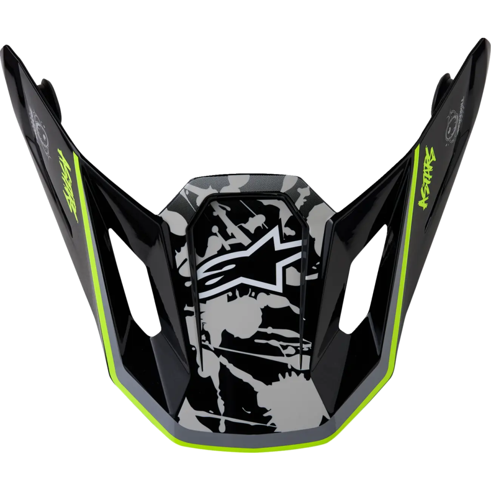 Sm7 Helmet Visor Yellow, Gray, Black