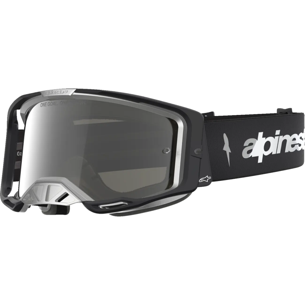 Vision 8 Amber Goggle Silver, Black