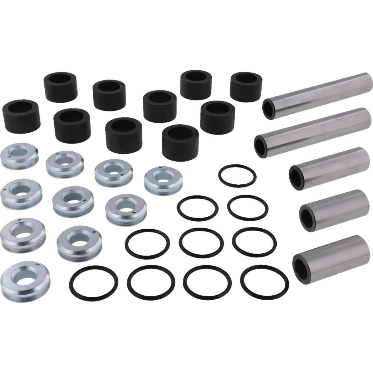 Rear Independent Suspension Linkage Rebuild Kit Black, Silver