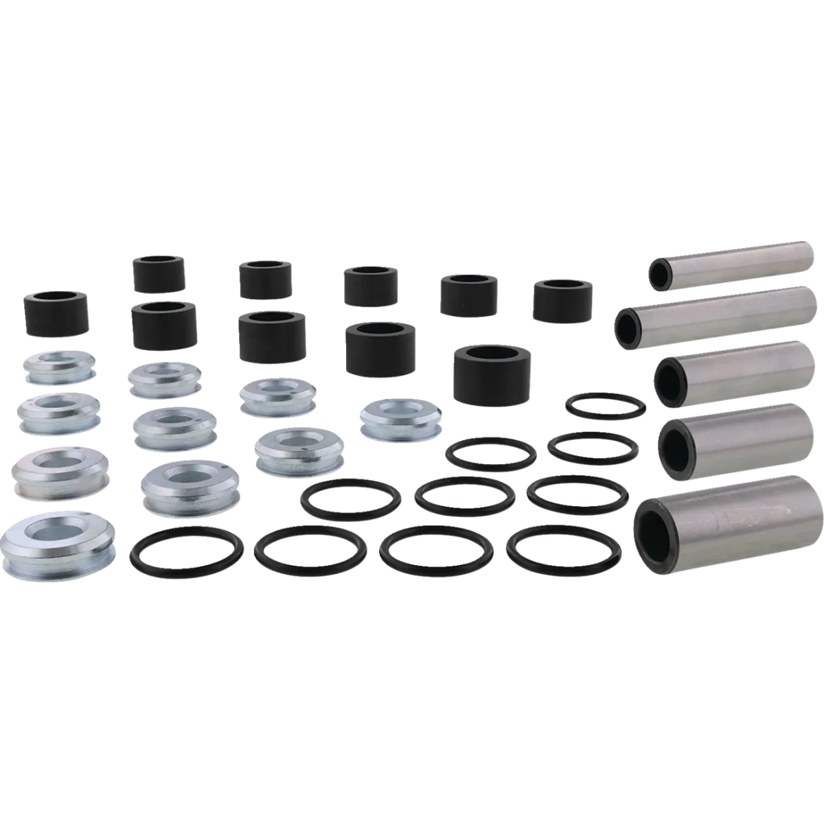 Rear Independent Suspension Linkage Rebuild Kit Black, Silver