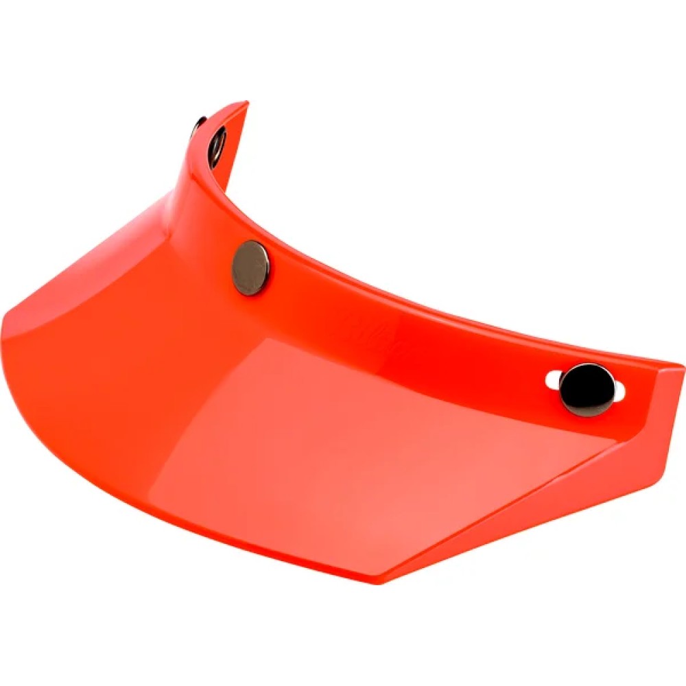 3-Snap Moto Helmet Visor Orange