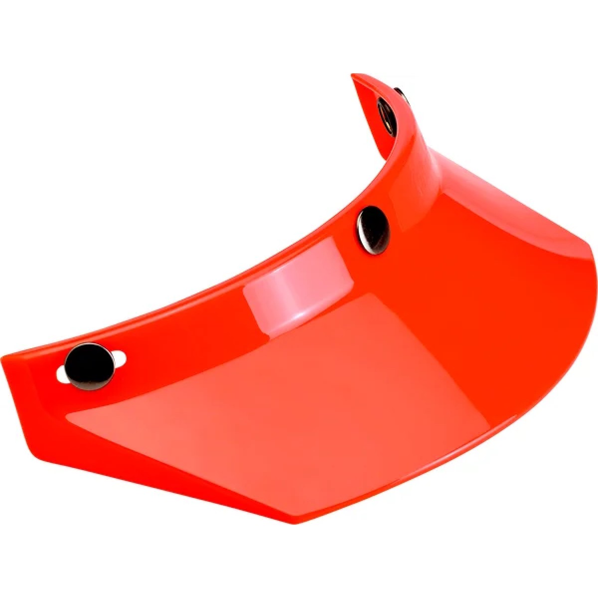 3-Snap Moto Helmet Visor Orange