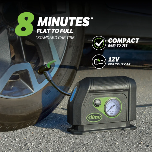 12V Tyre Inflator Black