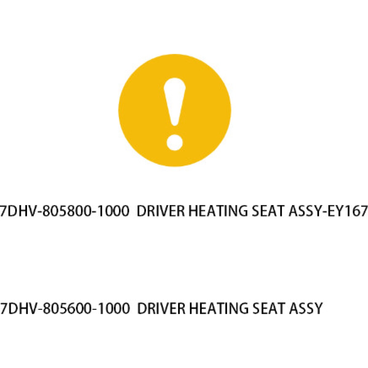 DRIVER HEATING SEAT ASSY