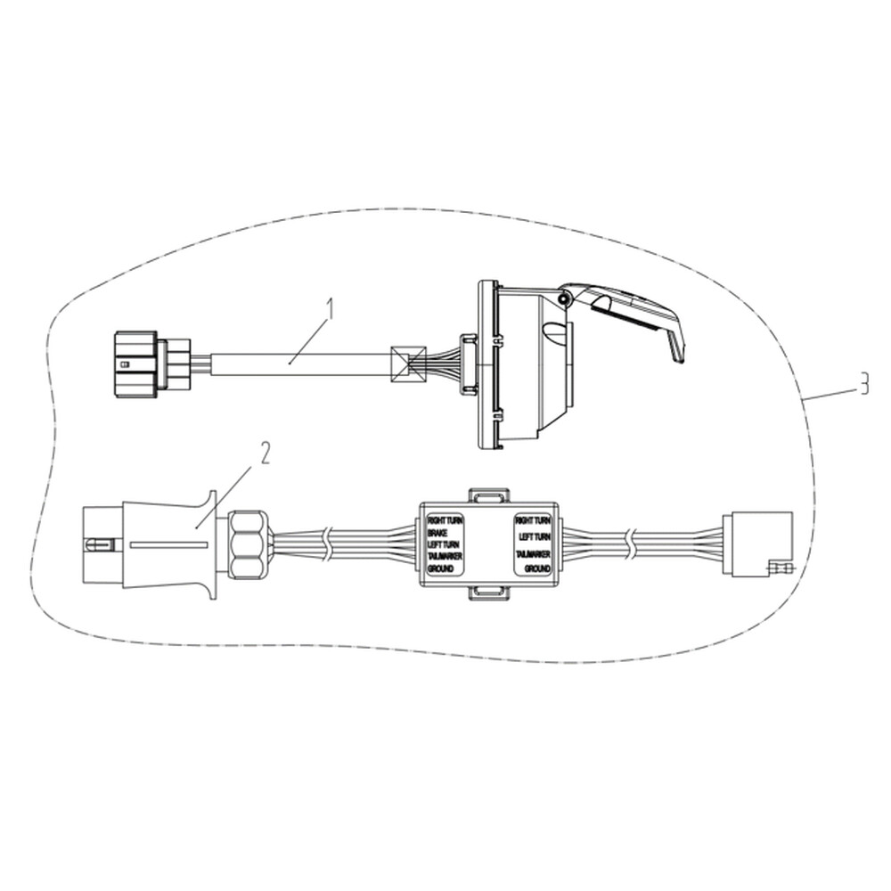 TRAILER POWER ADAPTOR BRACKET ASSY