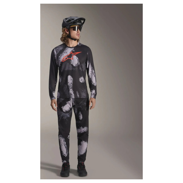 A-Dura Ride Long Sleeve Jersey Black Camo