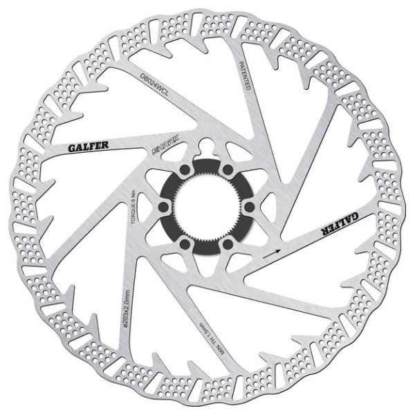 Fixed Disc Shark Center-Lock Silver