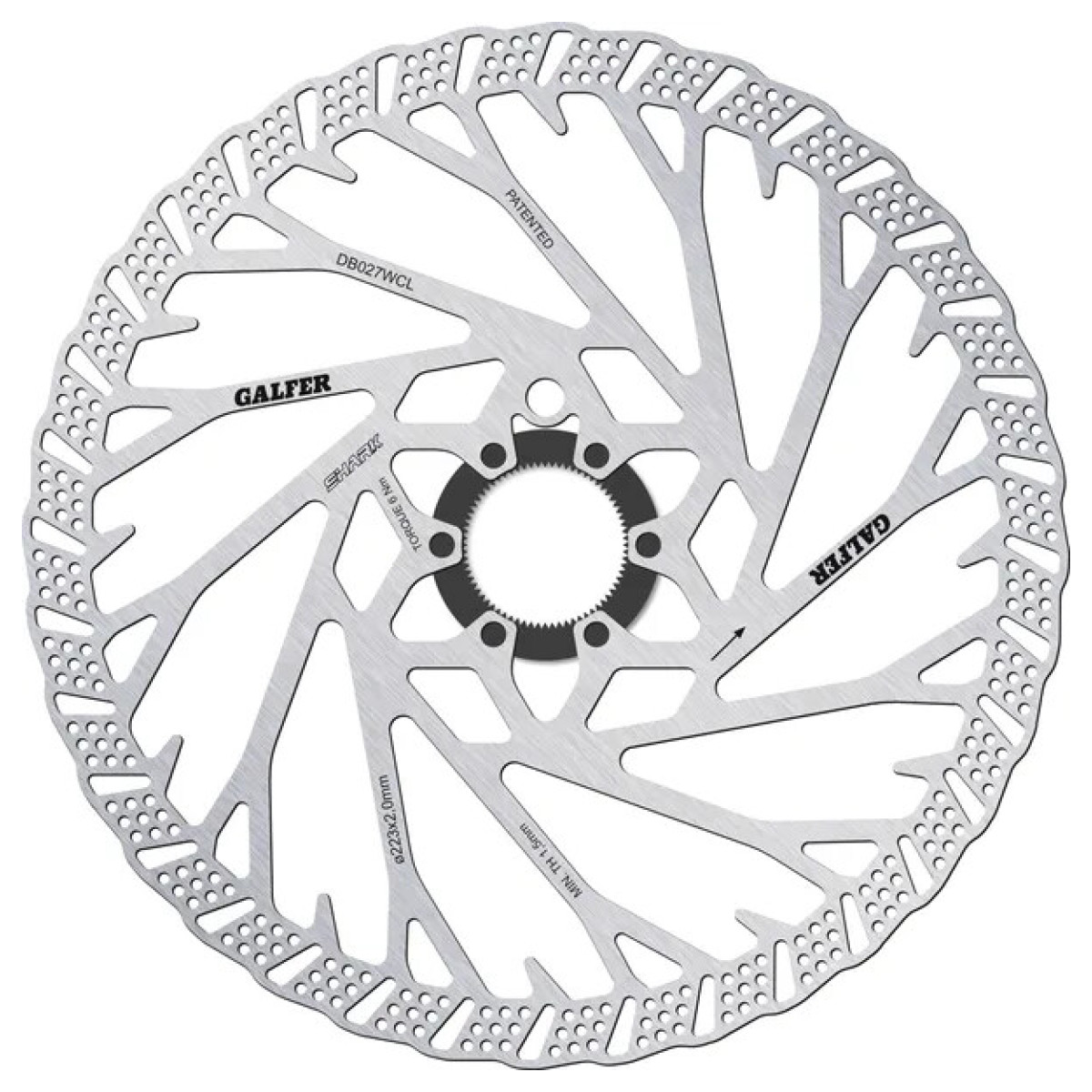 Fixed Disc Shark Center-Lock Silver
