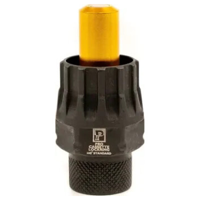 Pro Cassette Lockring Socket With Pin Black, Yellow
