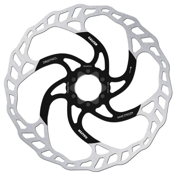 Fixed Disc Wave Center-Lock Black, Silver