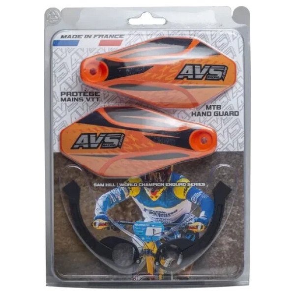Handguards Kit With Aluminium Supports Black, Orange