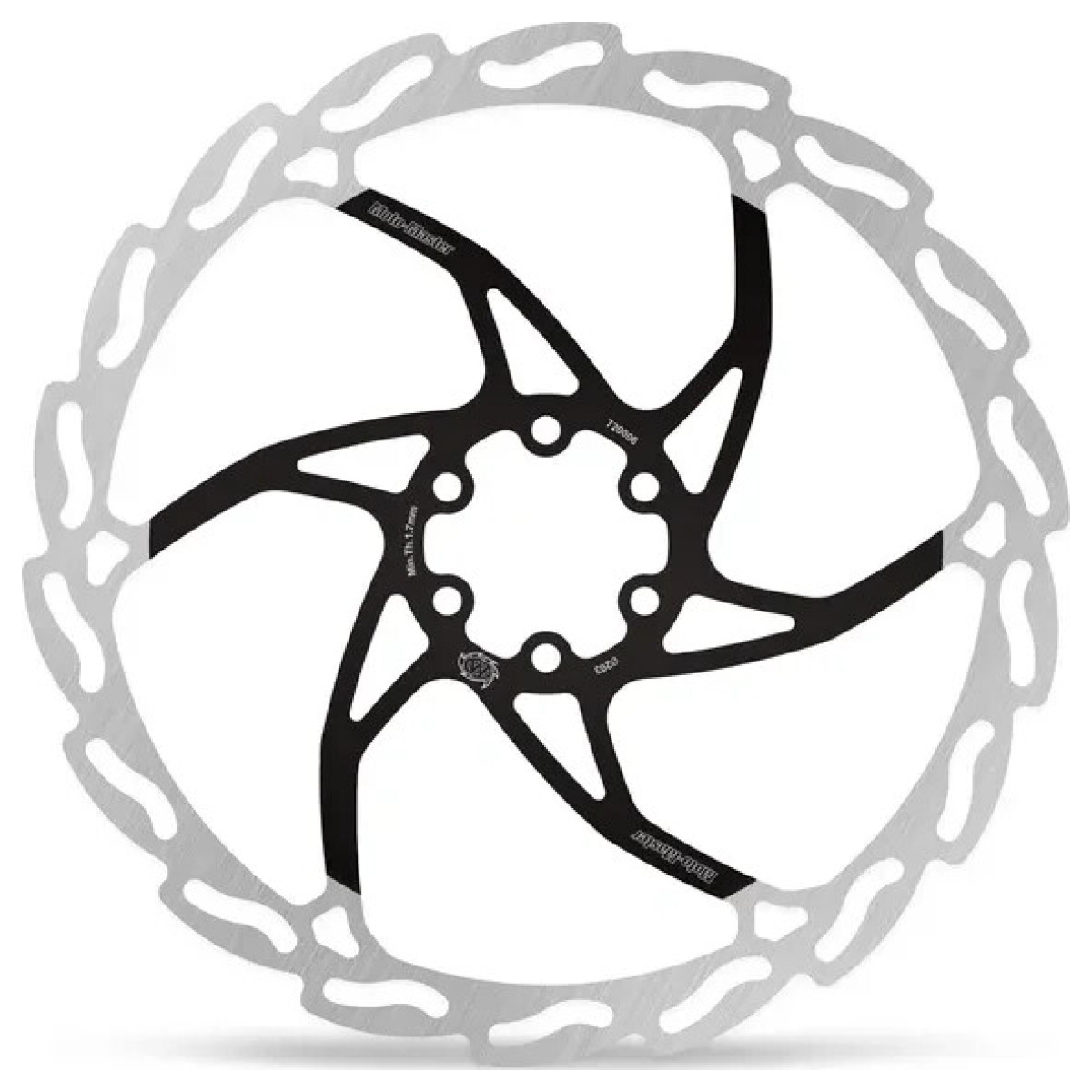 Flame Brake Disc Black, Silver