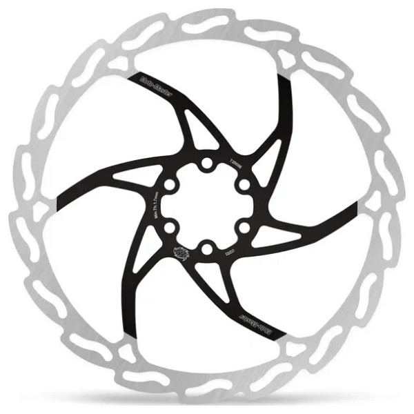 Flame Brake Disc Black, Silver