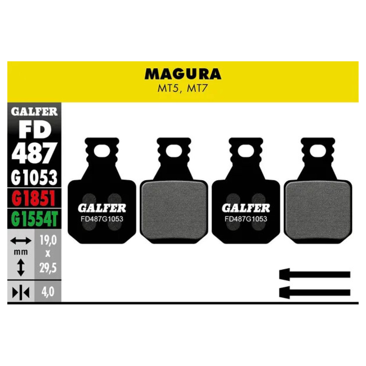 G1053 Standard Brake Pads