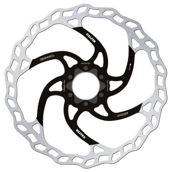 Fixed Disc Wave Center-Lock Black, Silver