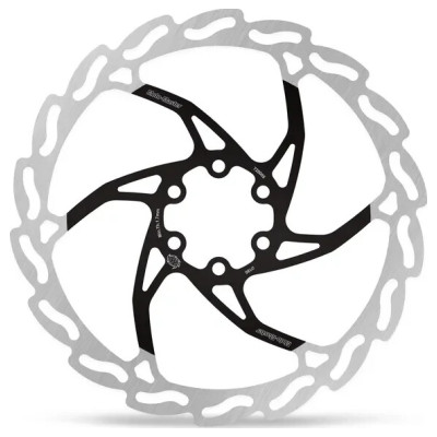 Flame Brake Disc Black, Silver