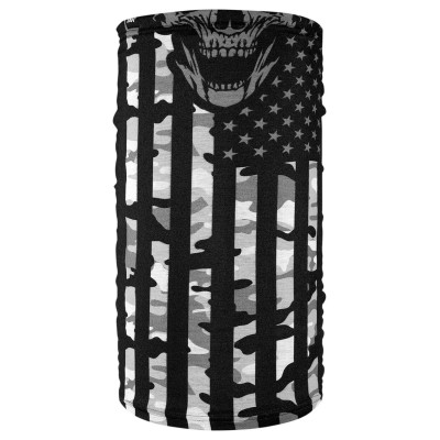 Motley Tube Fleece Lined Neck Tube Black, Gray