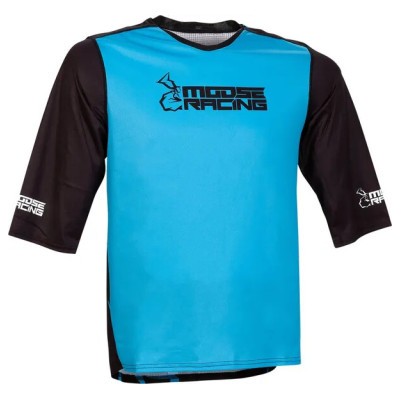 Mtb 3-4-Sleeve Jersey Black, Blue