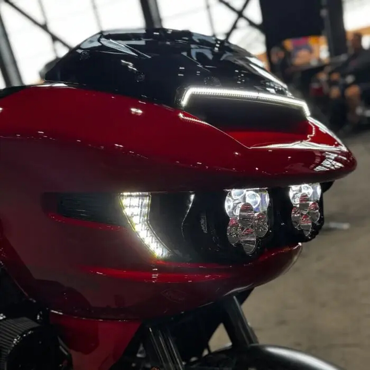 Shark Demon 2 Dual Headlight Kit With Led Turn Signal Vents Clear-Yellow