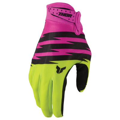 Youth Launchmode Shockie Gloves Yellow-Pink