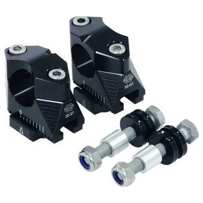 2D.gt Handlebar Risers Black